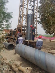 اتمام عملیات حفاری و تجهیز یک حلقه چاه در شهرستان بهارستان